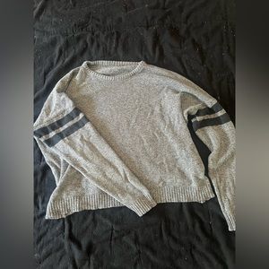 Brandy Melville gray/black stripped sweater